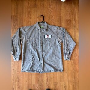 Vintage Heavyweight Red Kap Northwest Tech Welding Shirt Size L